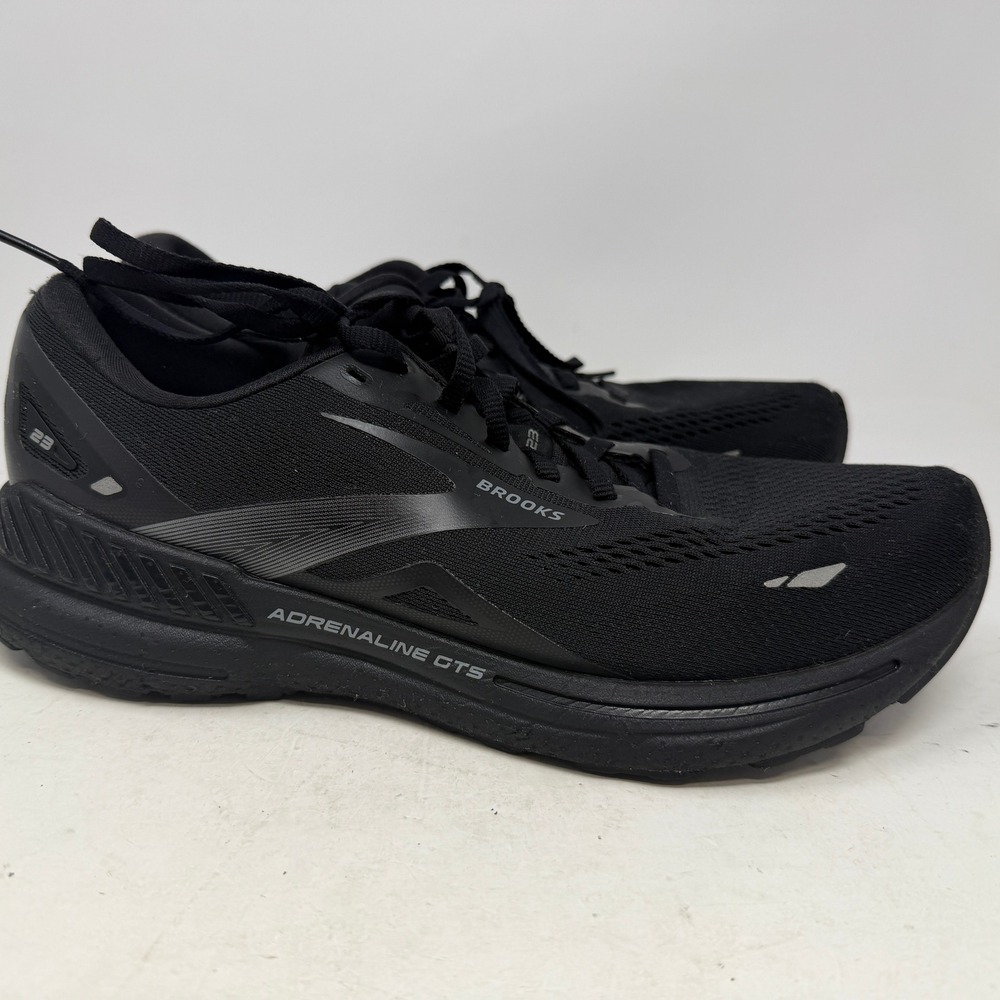 Brooks Running Shoes Mens 9 Adrenaline GTS 23 Black Support EUC